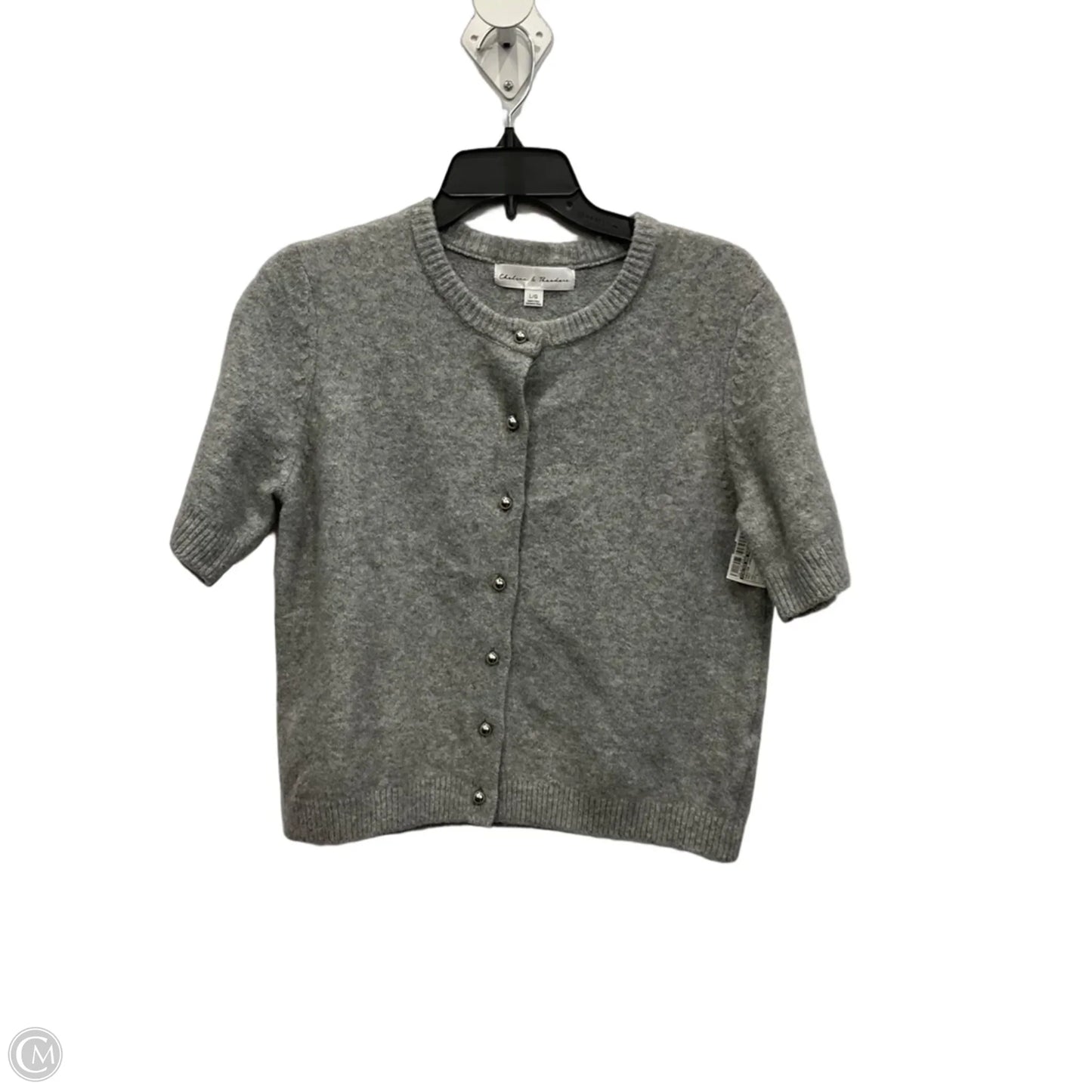 Sweater Cardigan By Chelsea And Theodore In Grey, Size: L