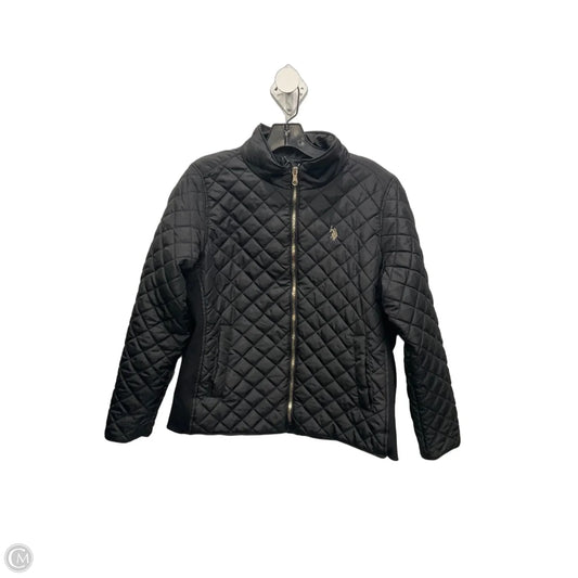 Coat Puffer & Quilted By Polo Ralph Lauren In Black, Size: L