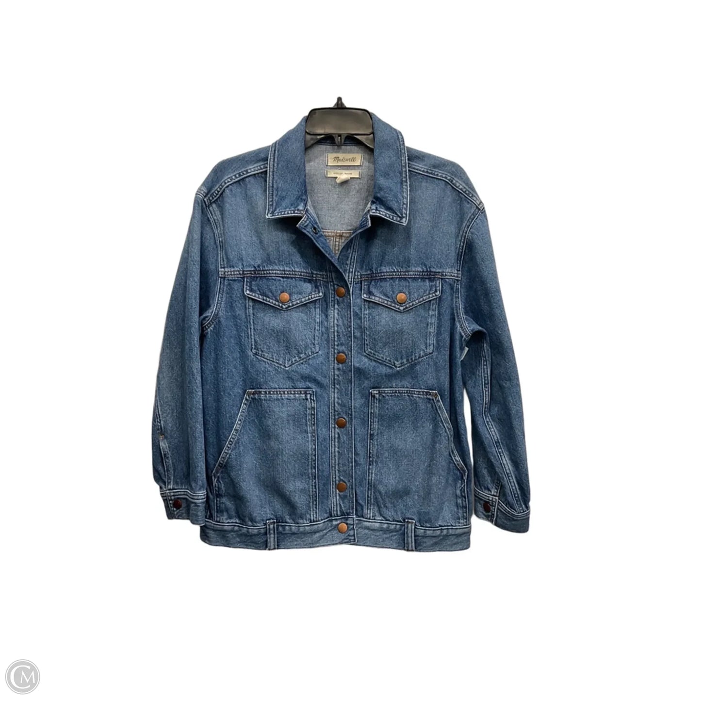 Jacket Denim By Madewell In Blue Denim, Size: M