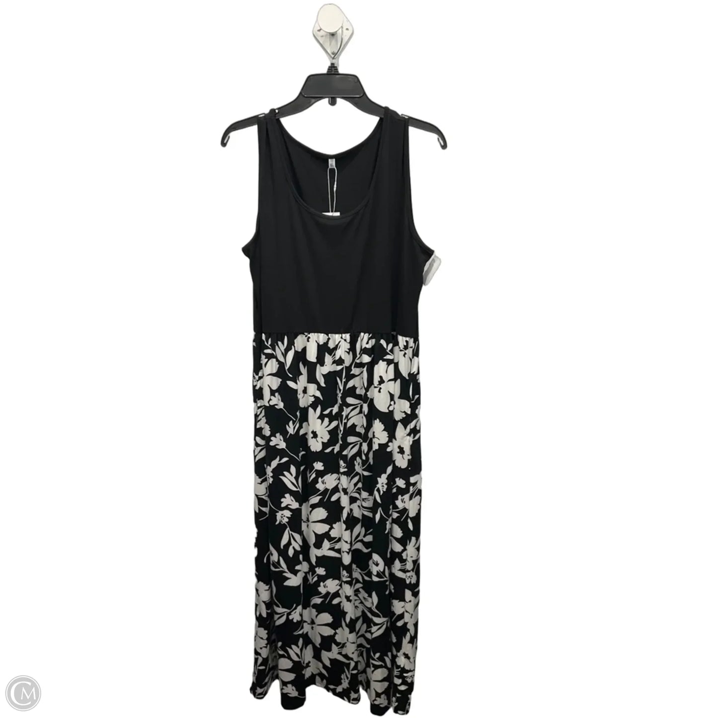 Dress Casual Maxi By Clothes Mentor In Black & White, Size: Xl
