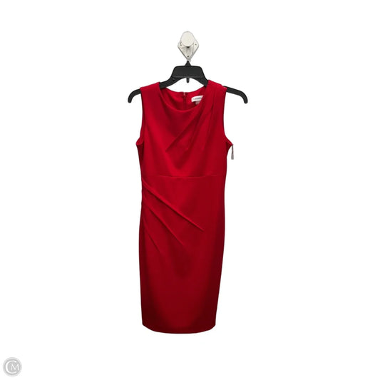 Dress Work By Calvin Klein In Red, Size: S