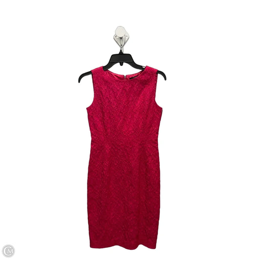 Dress Work By Tahari In Pink, Size: S