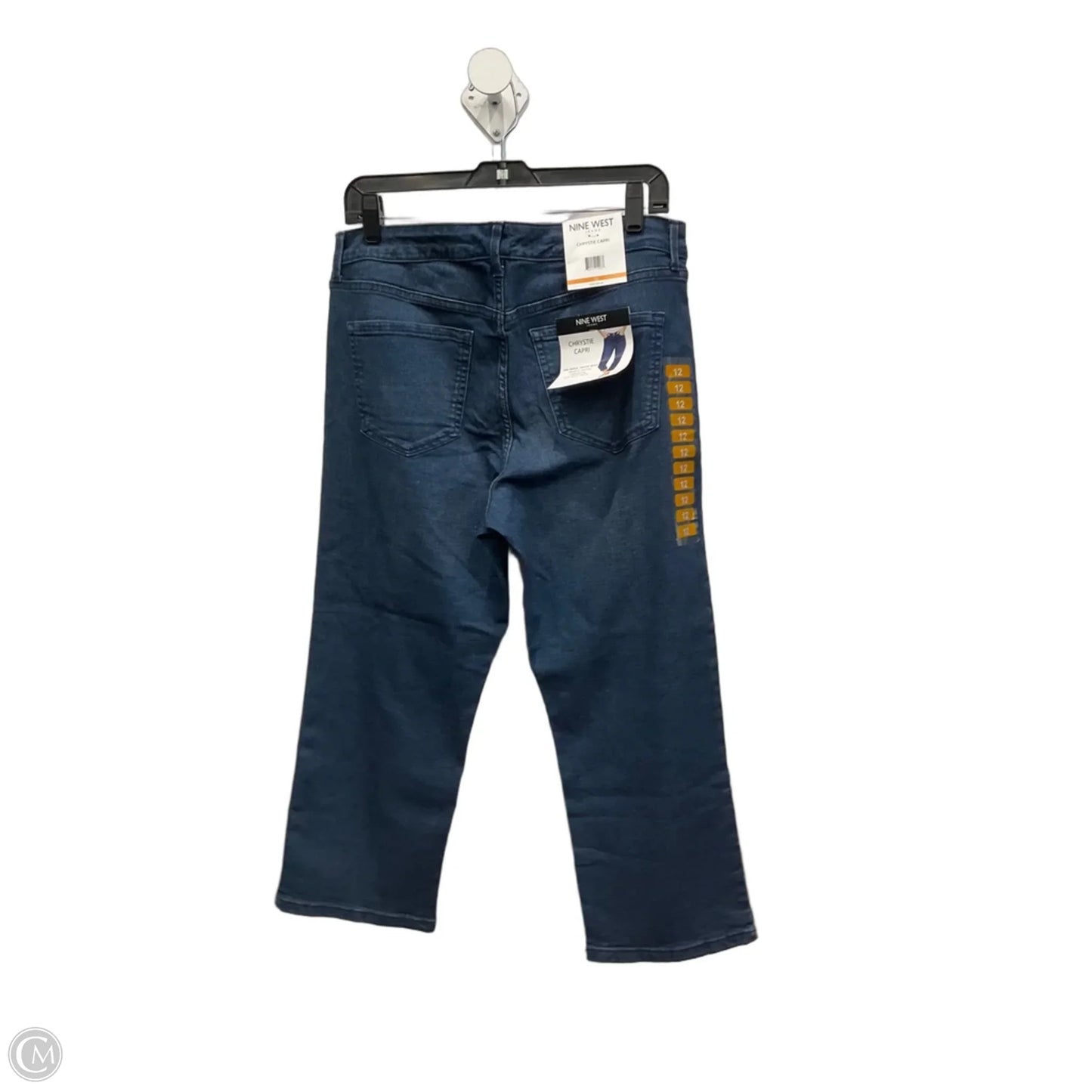 Capris By Nine West In Blue Denim, Size: 12
