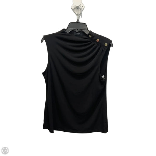 Top Sleeveless By Tahari In Black, Size: M