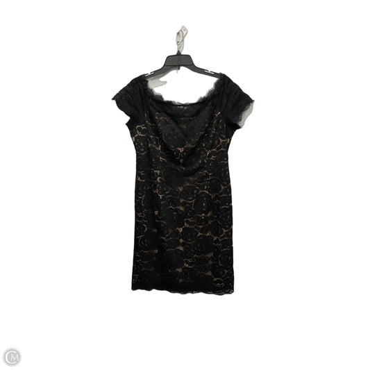 Dress Party Midi By Adrianna Papell In Black & Cream, Size: L