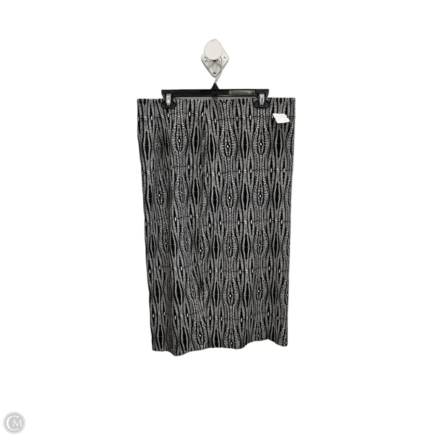 Skirt Midi By Lane Bryant In Black & White, Size: 16