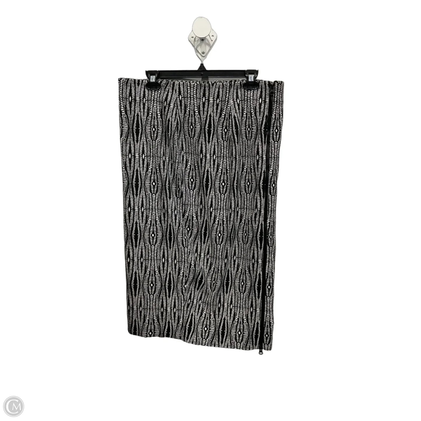 Skirt Midi By Lane Bryant In Black & White, Size: 16