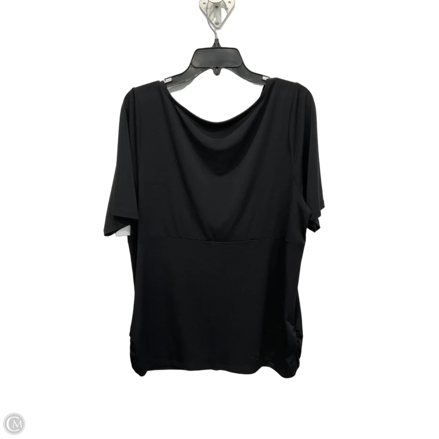 Top Short Sleeve By Lane Bryant In Black, Size: 2x