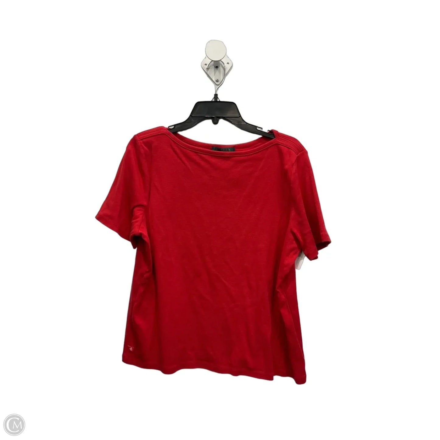 Top Short Sleeve By Lauren By Ralph Lauren In Red, Size: 1x