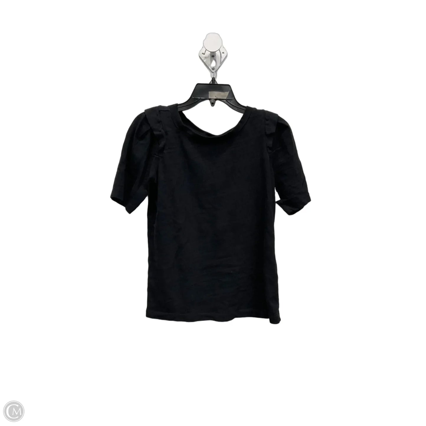 Top Short Sleeve By Loft In Black, Size: Xxs