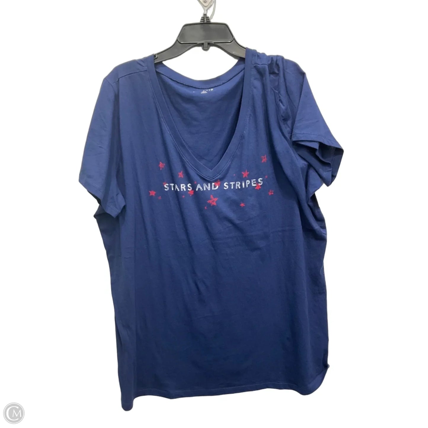 Top Short Sleeve Basic By Torrid In Blue, Size: 2x