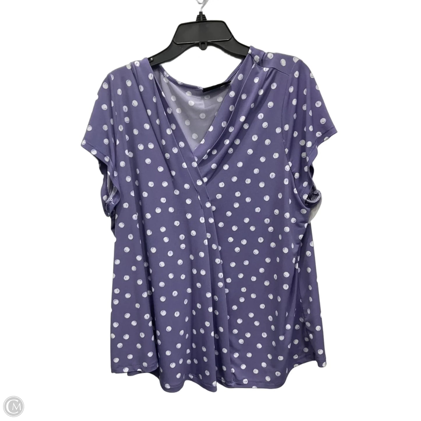 Top Short Sleeve By Lane Bryant In Purple, Size: 2x
