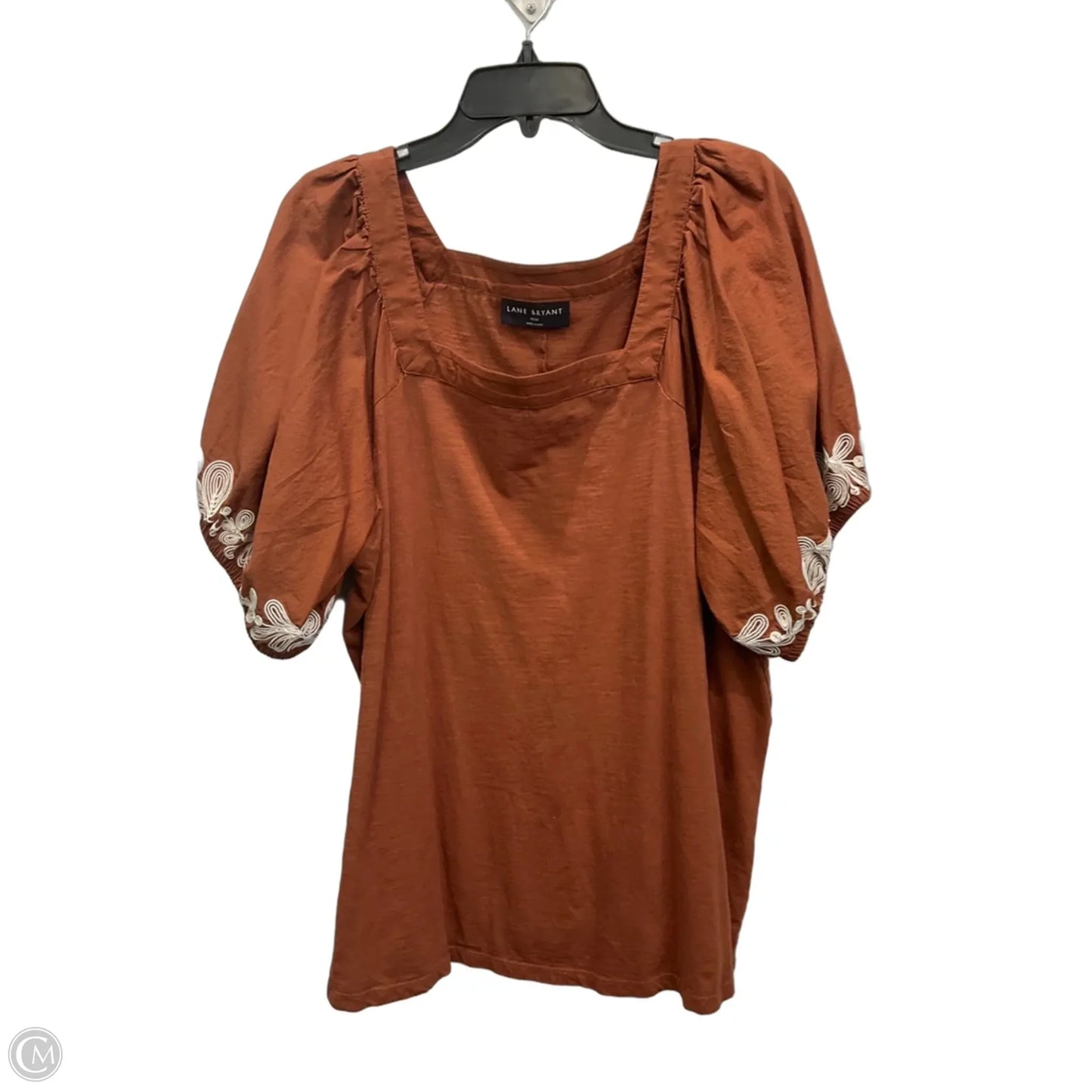 Top Short Sleeve By Lane Bryant In Orange, Size: 2x