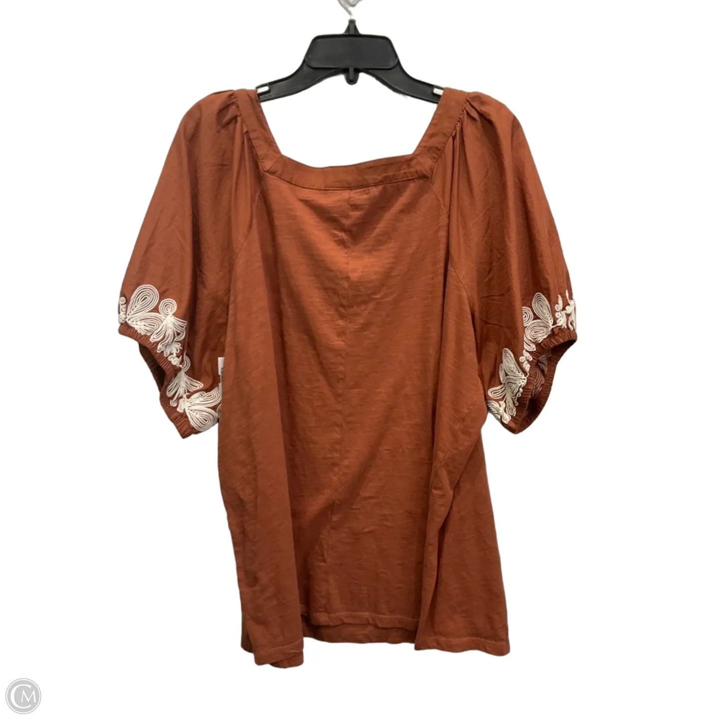 Top Short Sleeve By Lane Bryant In Orange, Size: 2x