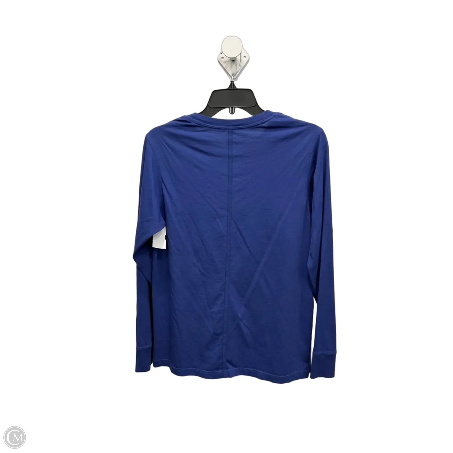 Athletic Top Long Sleeve Collar By Lululemon In Blue, Size: Xs