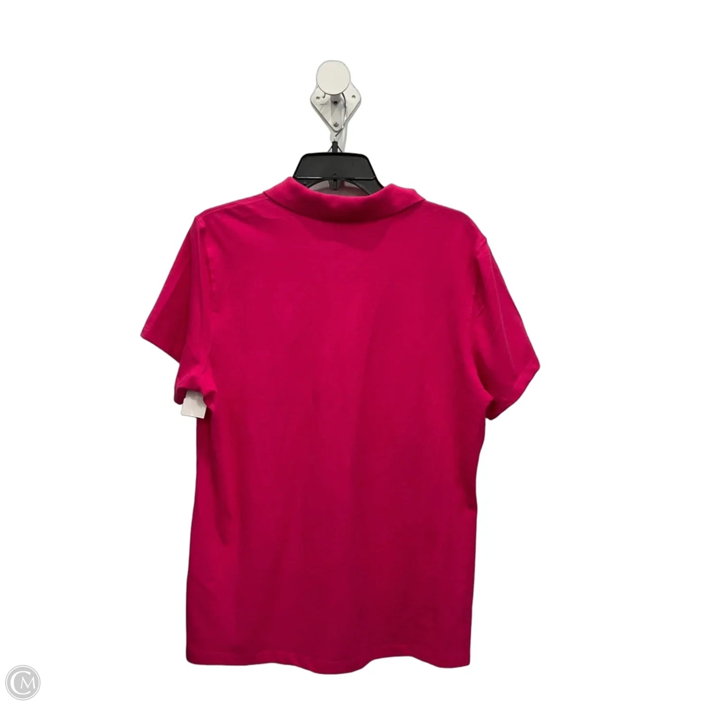 Top Short Sleeve By Karen Scott In Pink, Size: L