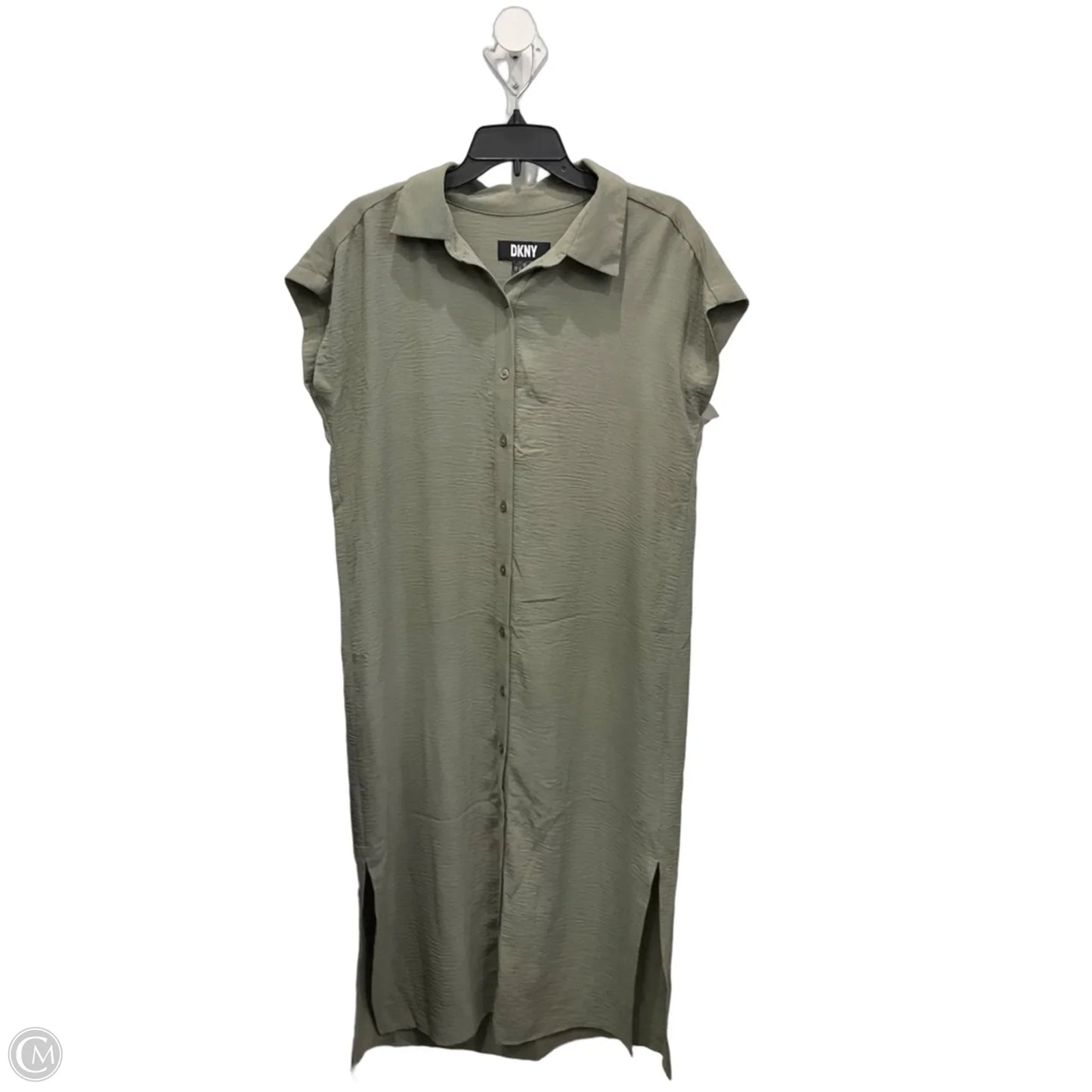 Dress Casual Maxi By Dkny In Green, Size: M