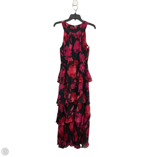 Dress Party Long By Tommy Hilfiger In Black & Red, Size: M