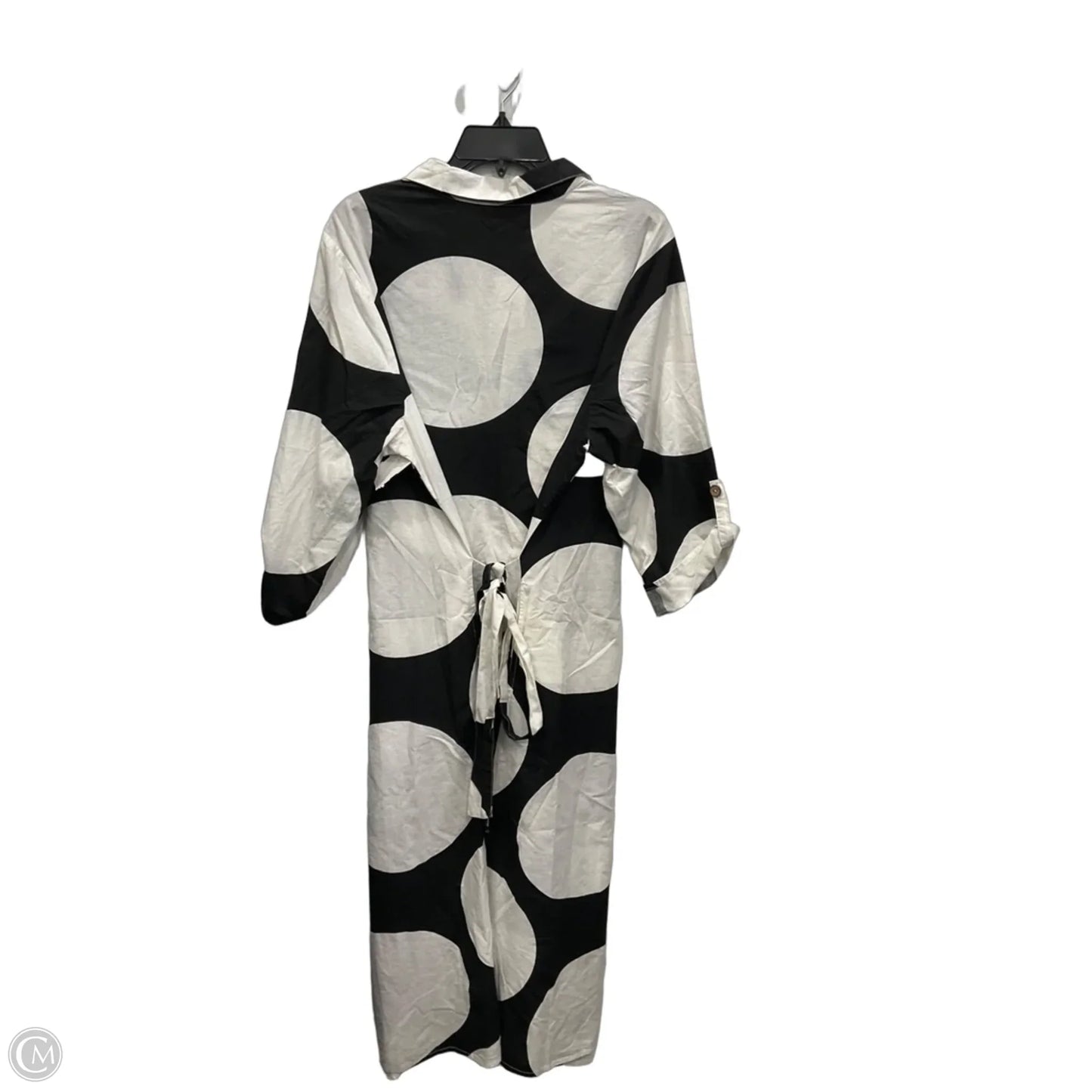 Dress Casual Midi By Cato In Black & White, Size: 2x