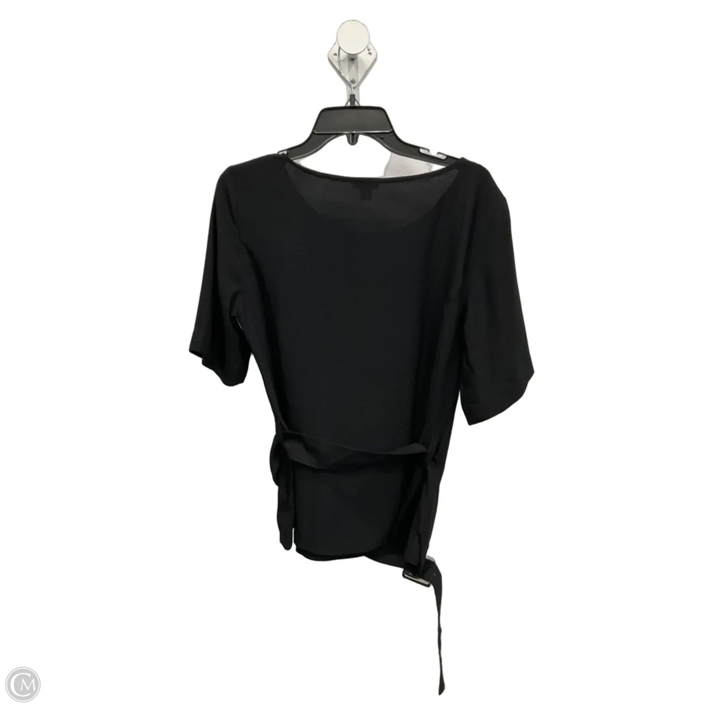 Top Short Sleeve By Ann Taylor In Black, Size: L