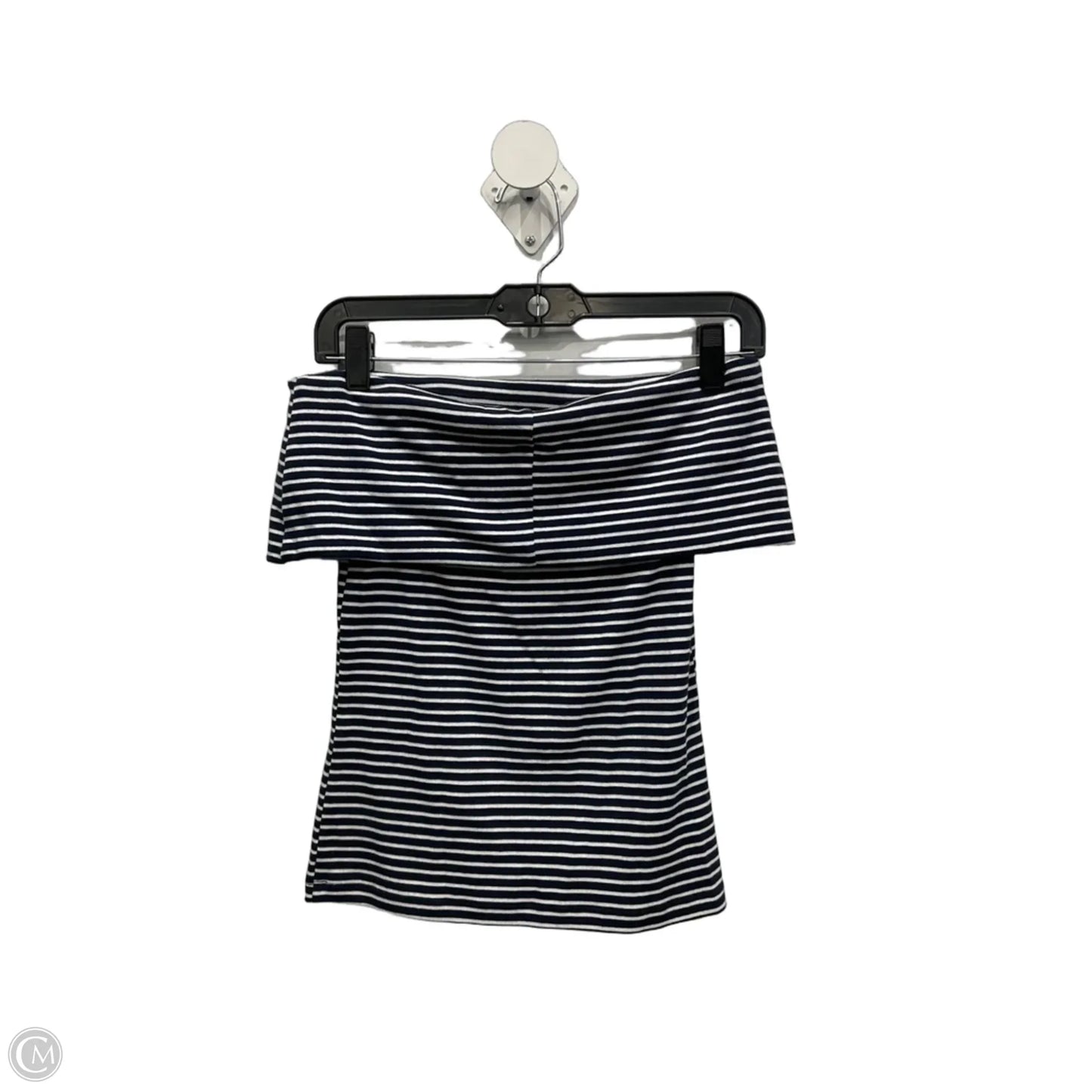 Top Sleeveless By Loft In Blue & White, Size: M