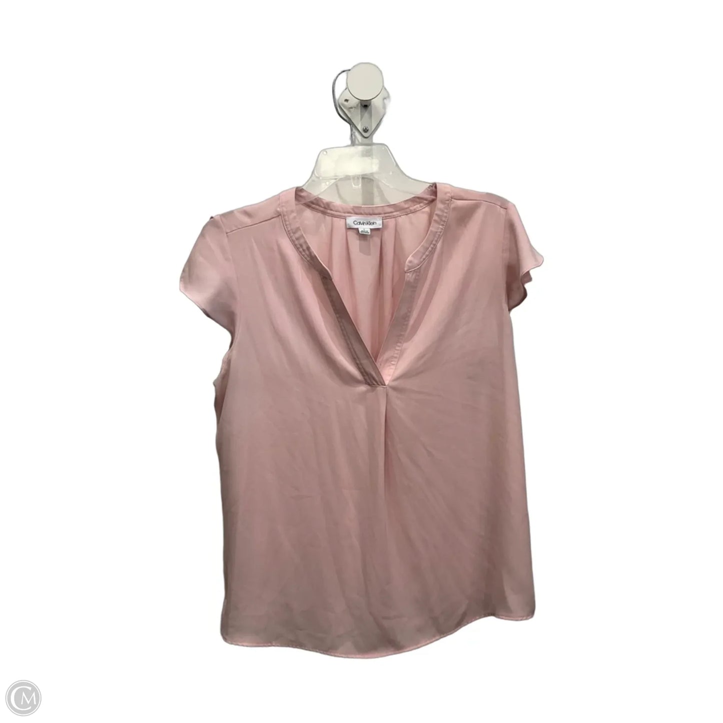 Top Sleeveless By Calvin Klein In Pink, Size: L