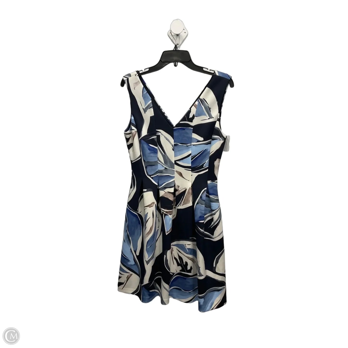 Dress Party Midi By Vince Camuto In Blue & White, Size: M