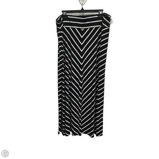 Skirt Maxi By Talbots In Black & White, Size: 18
