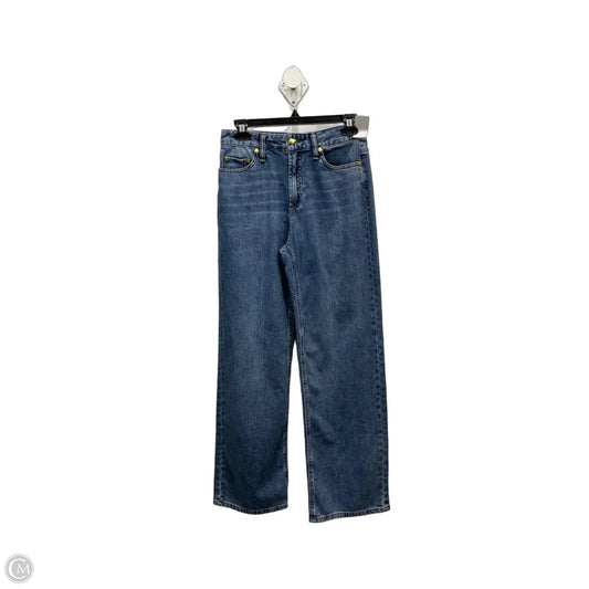 Jeans Wide Leg By Oat In Blue Denim, Size: 4