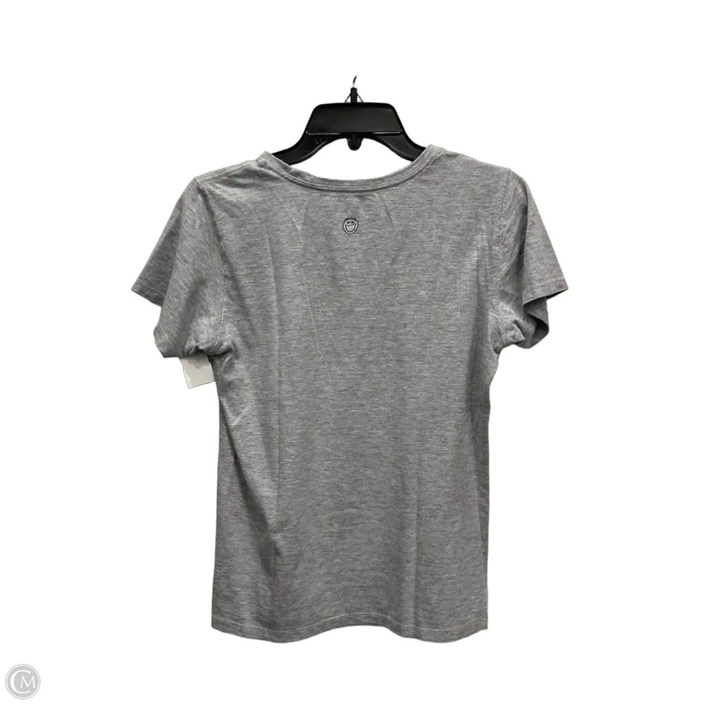 Top Short Sleeve By Life Is Good In Grey, Size: S