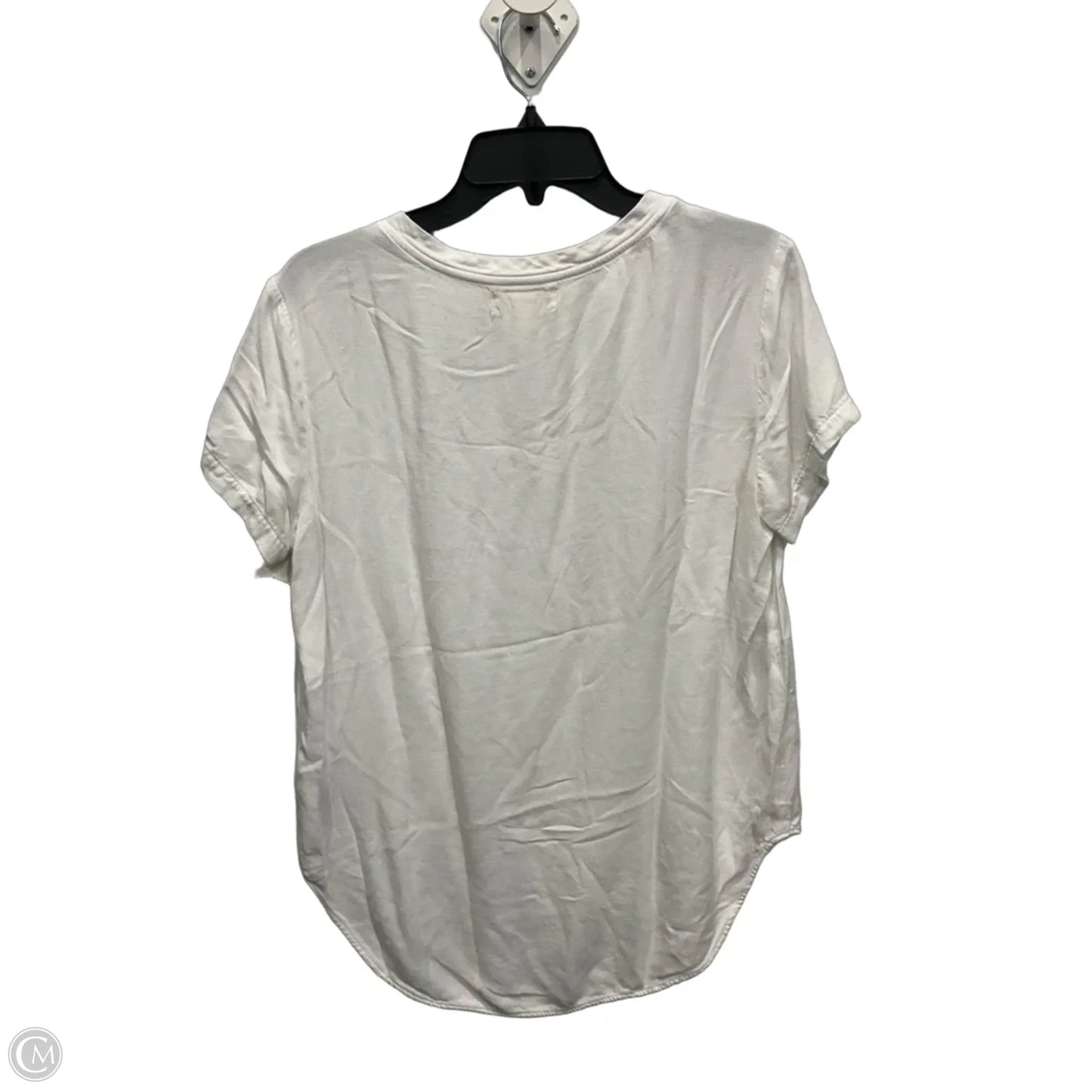 Top Short Sleeve Basic By Cloth & Stone In White, Size: M