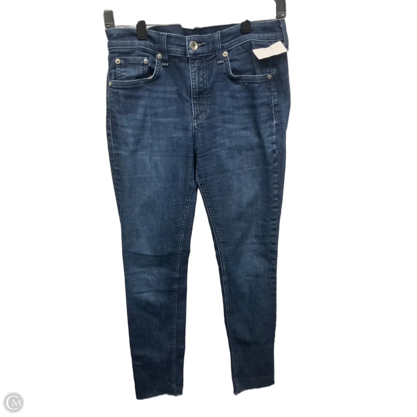 Jeans Skinny By Rag And Bone In Blue Denim, Size: 6
