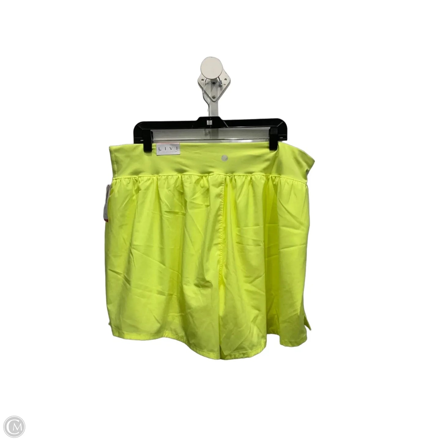Athletic Shorts By Livi Active In Yellow, Size: 3x
