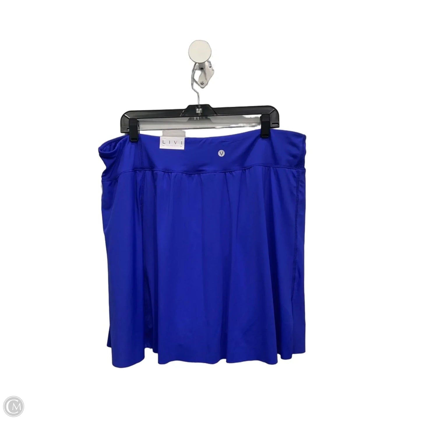 Athletic Skort By Livi Active In Blue, Size: 3x