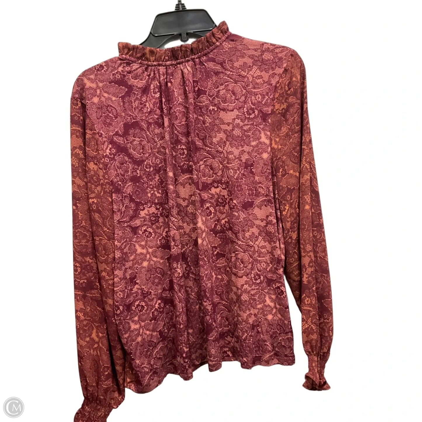 Top Long Sleeve By Loft In Red, Size: Xl