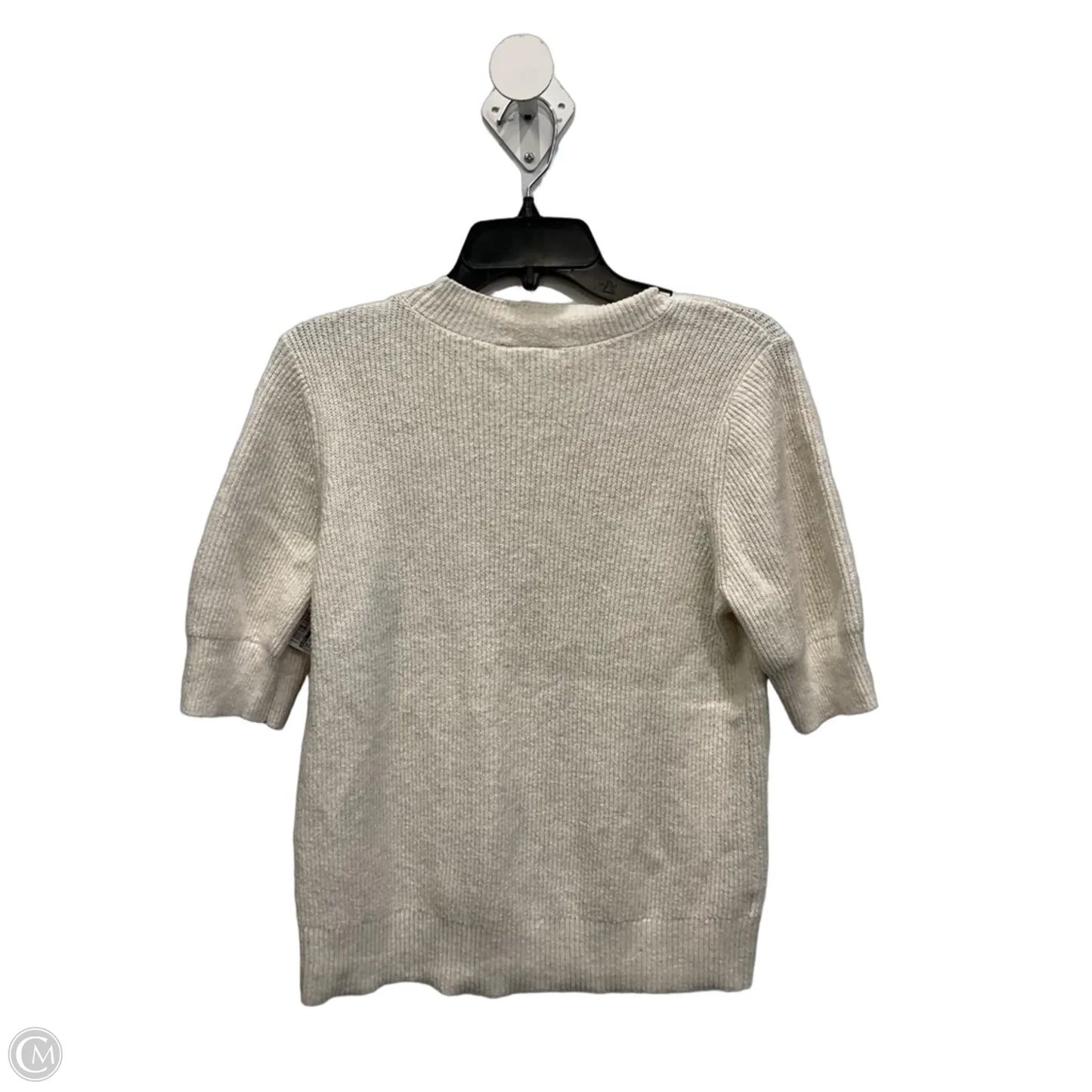 Top Short Sleeve By Loft In Cream, Size: S