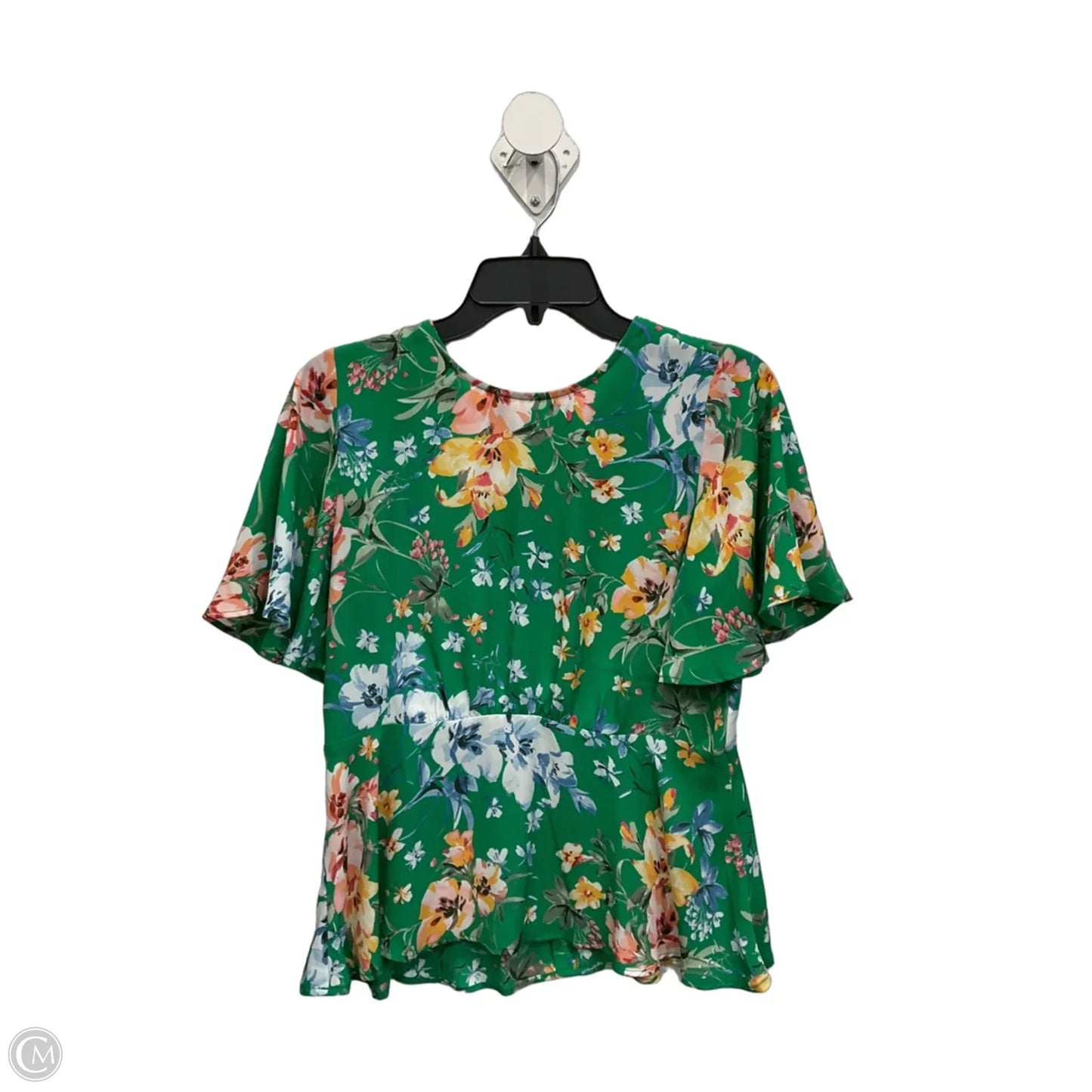 Top Short Sleeve By Loft In Green, Size: Xs
