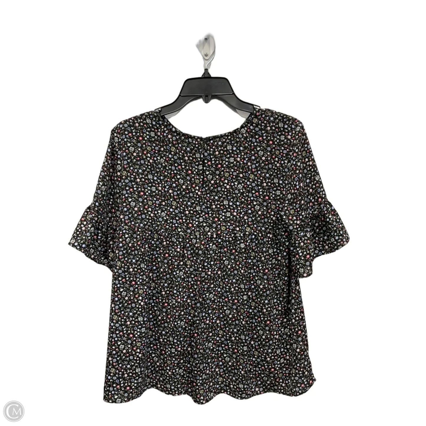 Top Short Sleeve By Loft In Floral Print, Size: S