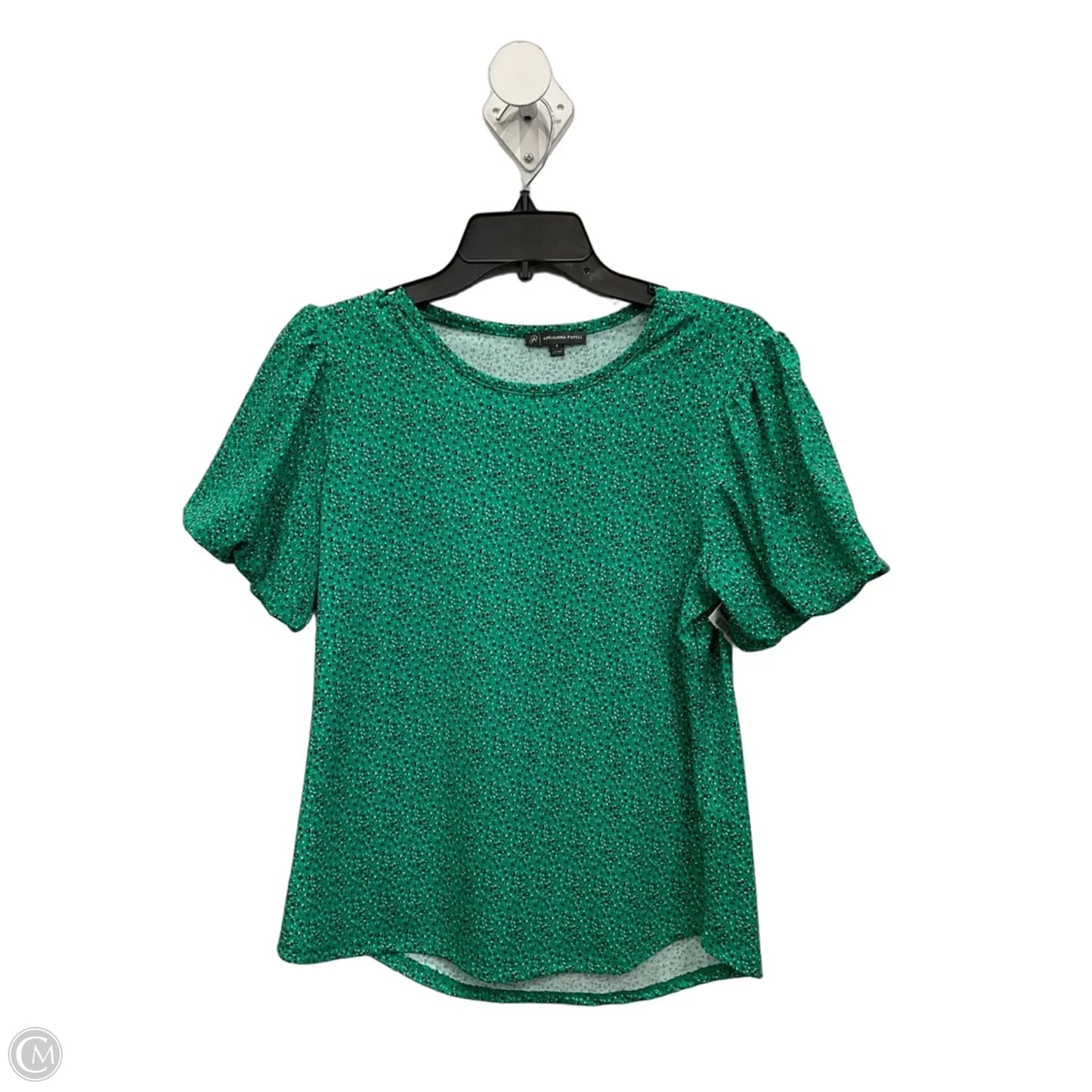 Top Short Sleeve By Adrianna Papell In Green, Size: S