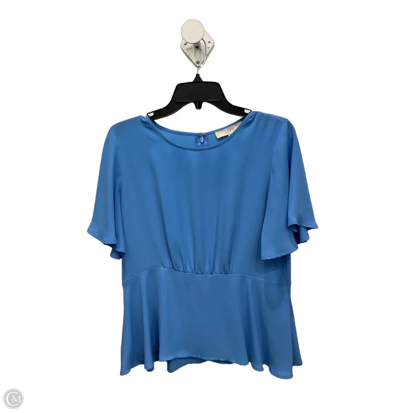 Top Short Sleeve By Loft In Blue, Size: Xs