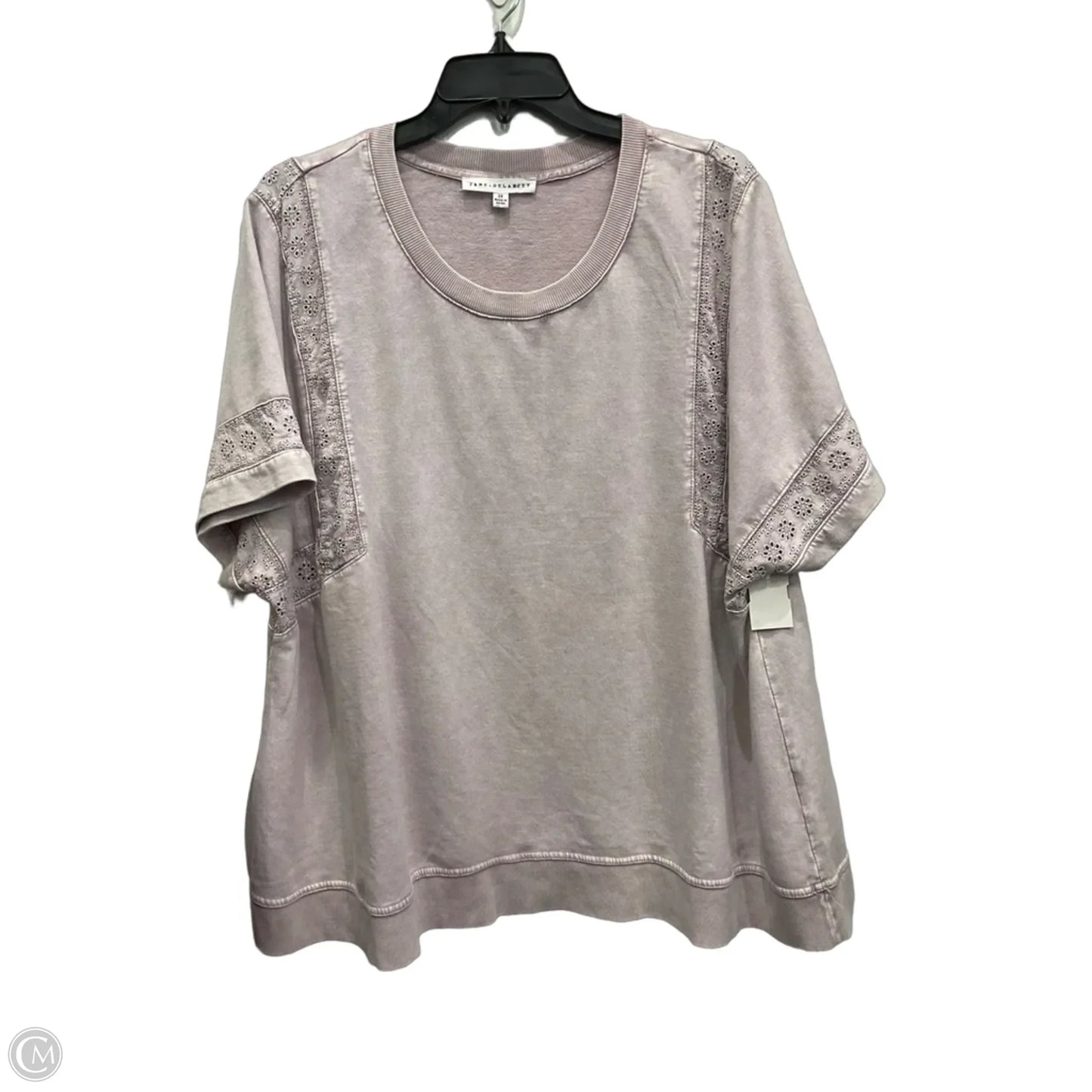 Top Short Sleeve By Jane And Delancey In Purple, Size: 2x