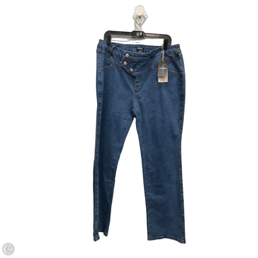 Jeans Wide Leg By Clothes Mentor In Blue Denim, Size: 22