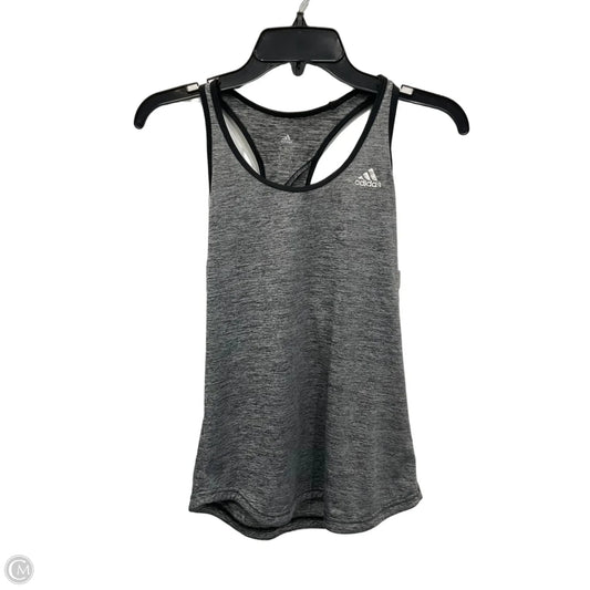 Athletic Tank Top By Adidas In Grey, Size: S