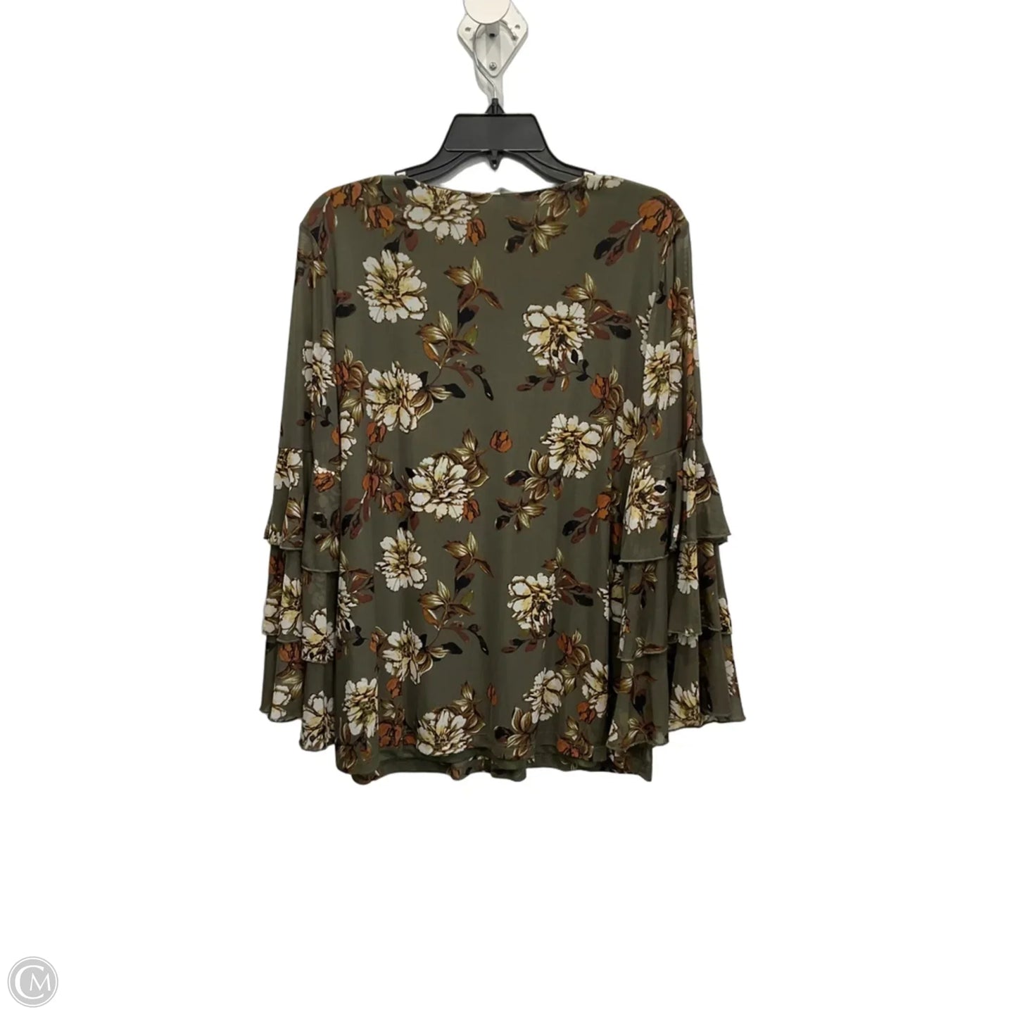 Top Long Sleeve By C Est. 1946 In Green, Size: Xl