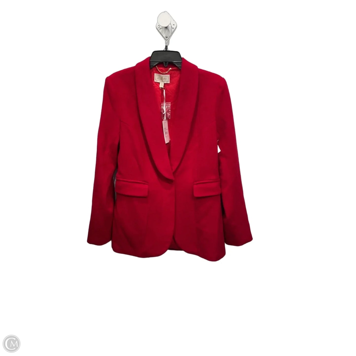Coat Wool By Clothes Mentor In Red, Size: Xl