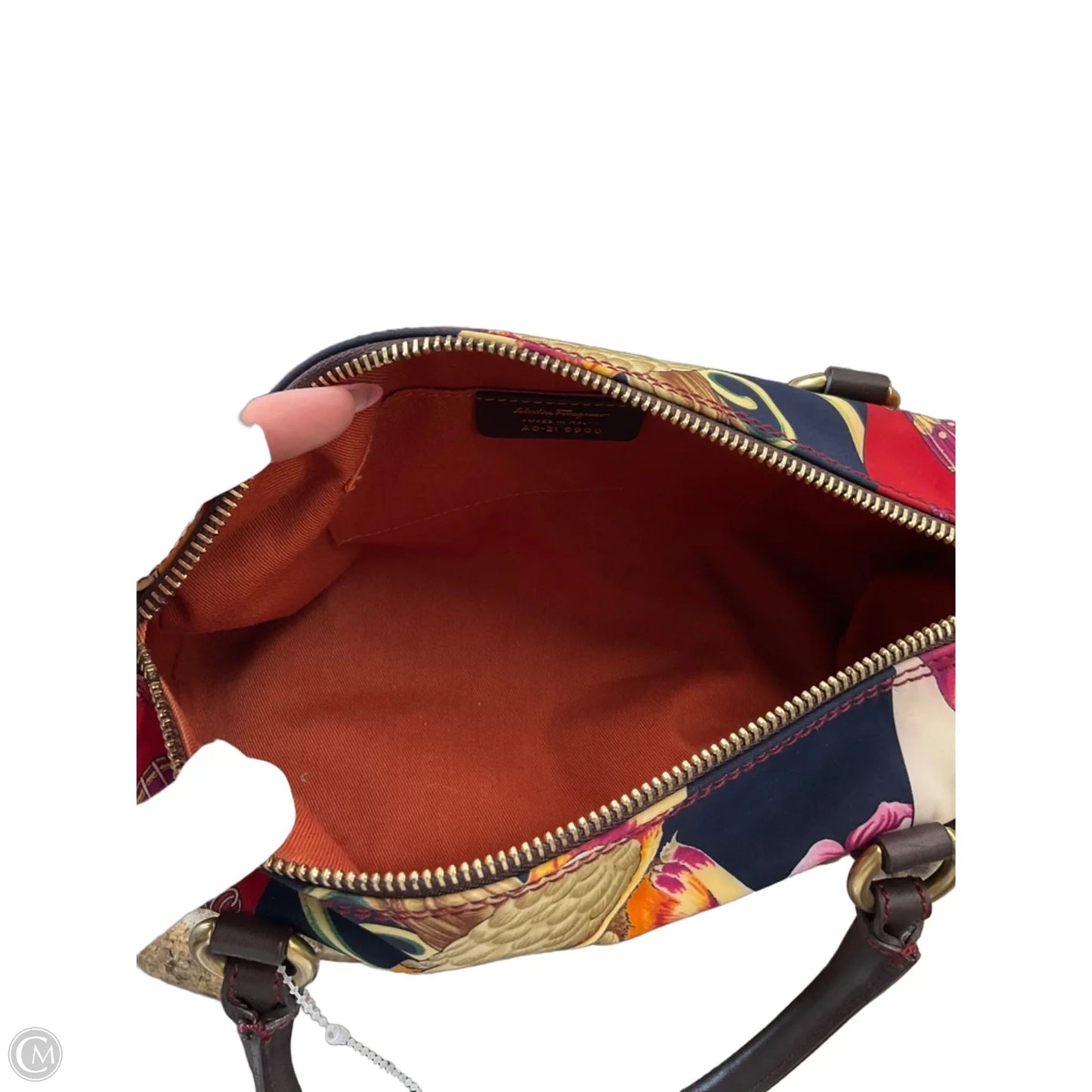 Handbag Luxury Designer By Ferragamo, Size: Small