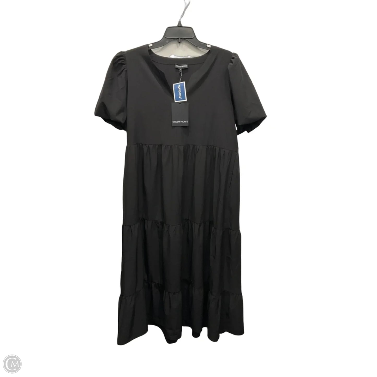 Dress Casual Maxi By Modern Works In Black, Size: L