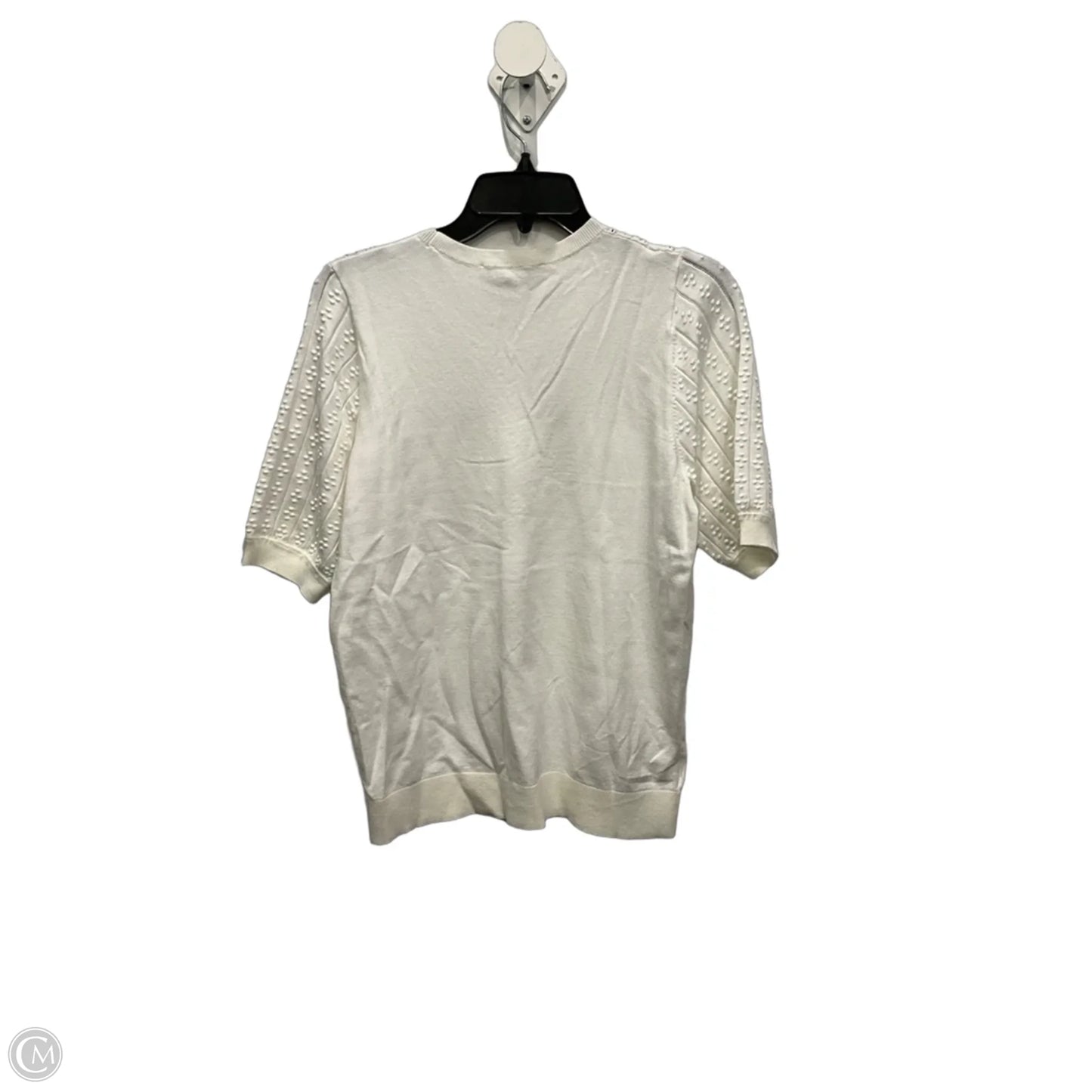 Top Short Sleeve By Loft In White, Size: M