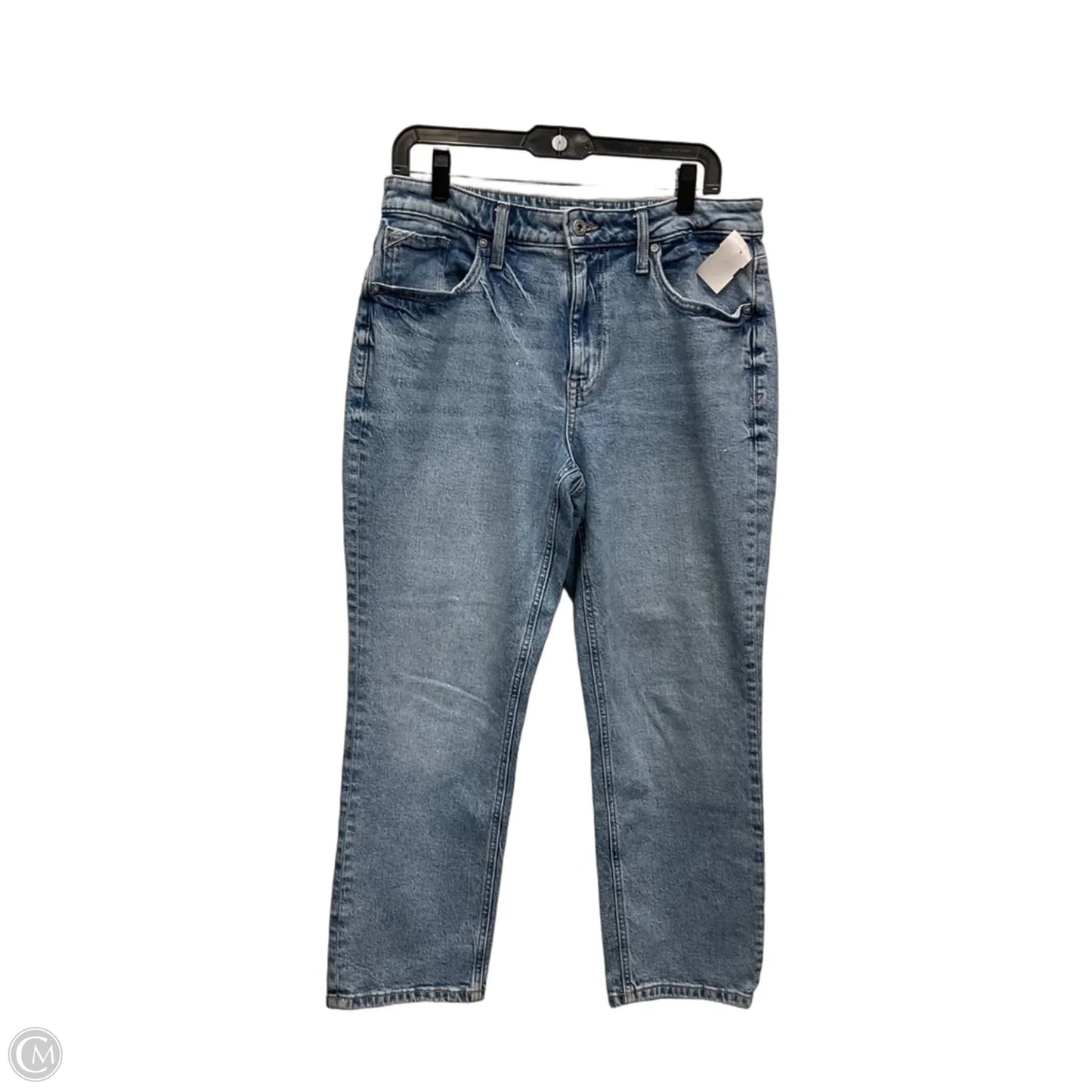 Jeans Straight By Edgely In Blue Denim, Size: 12