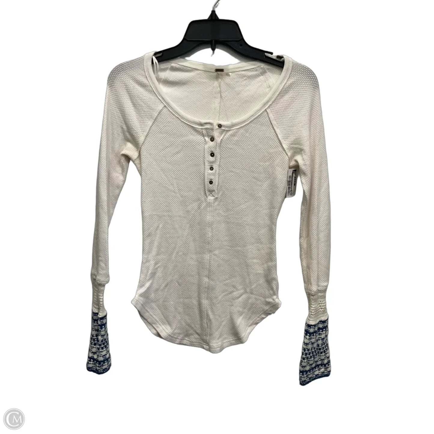 Top Long Sleeve By Free People In White, Size: S